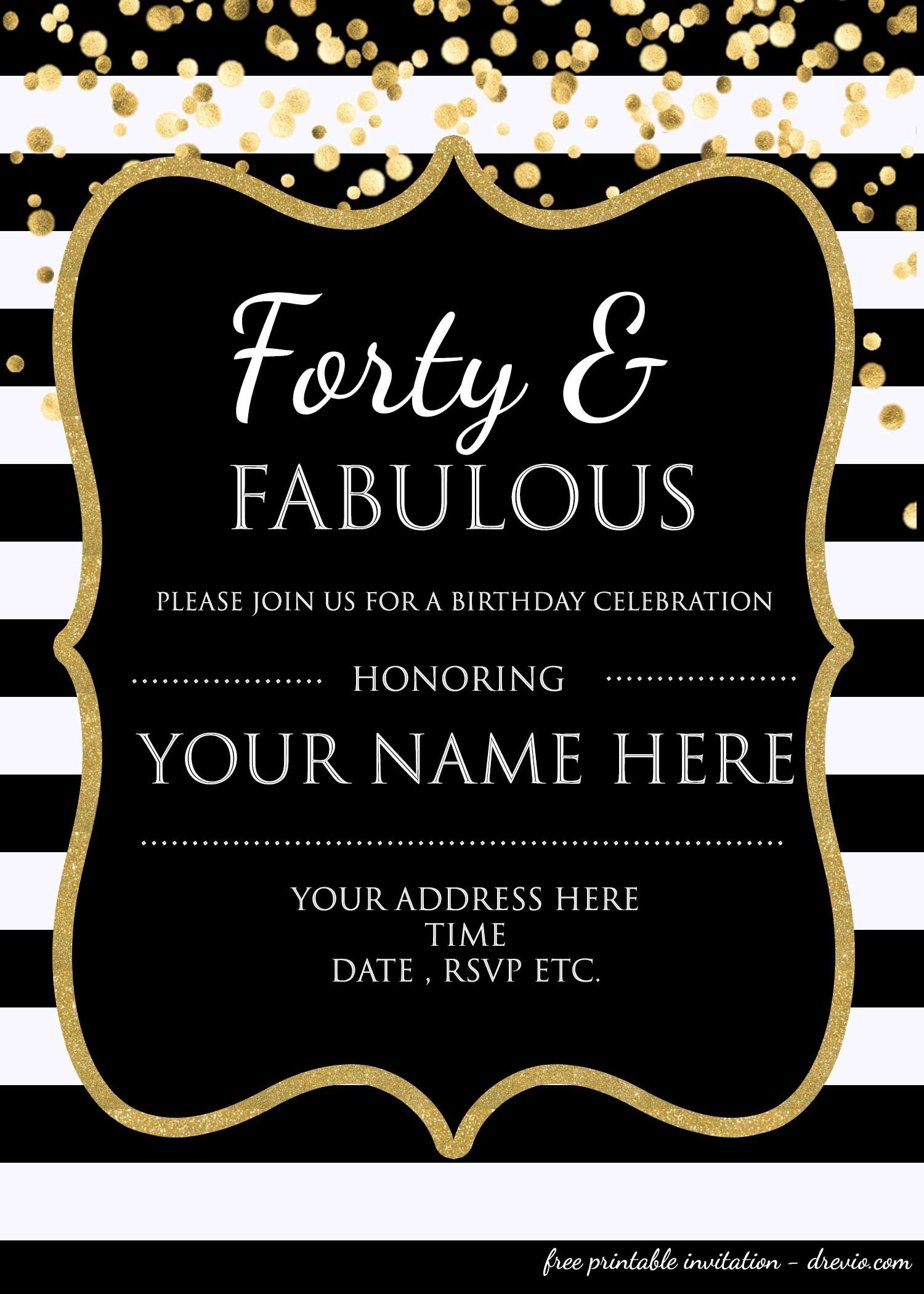11 Awesome Birthday Invite Template Wallpaper Birthday Invitation 