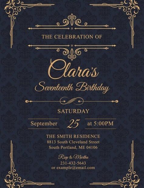 11 Elegant Birthday Invitation Templates For Your Kid s Upcoming