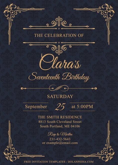 11 Elegant Birthday Invitation Templates For Your Kid s Upcoming 
