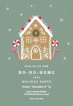 11 Free Christmas Open House Invitations Templates Ideas Open House 