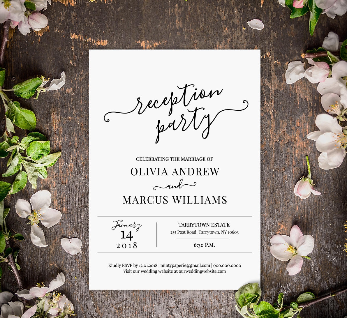 12 Reception Invitation Examples To Download