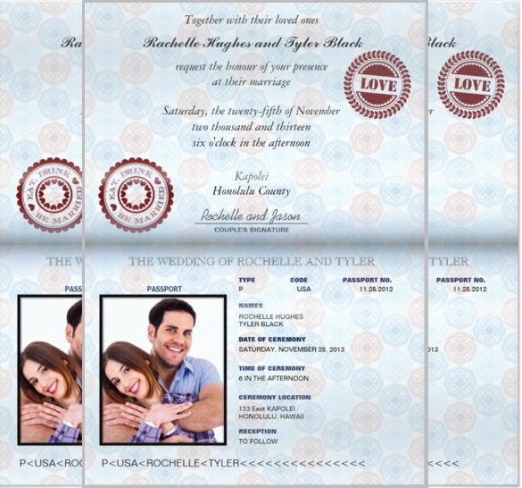 13 Passport Invitation Templates Free PSD Vector EPS AI Format