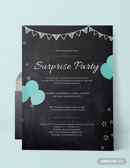 13 Surprise Engagement Party Invitation Designs Templates PSD AI