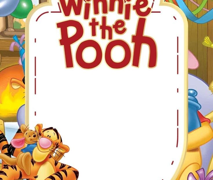 14 Winnie The Pooh Canva Birthday Invitation Templates Birthday