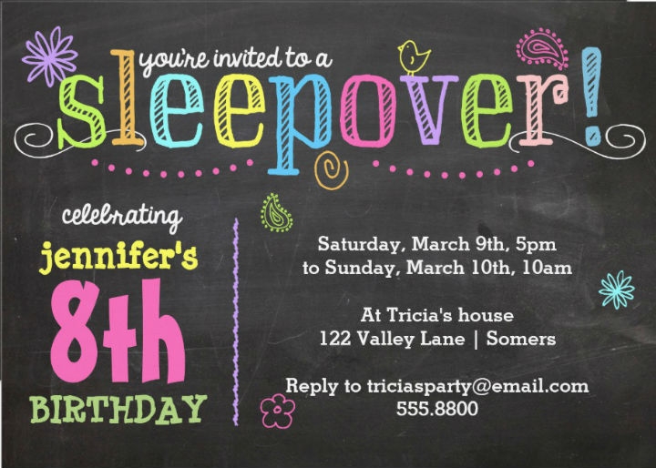 16 Creative Sleepover Invitation Designs Templates PSD AI ID 