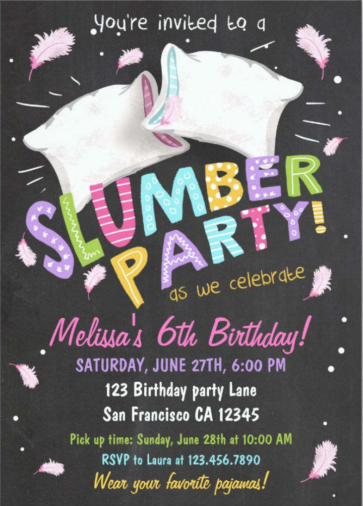 16 Creative Sleepover Invitation Designs Templates PSD AI ID 