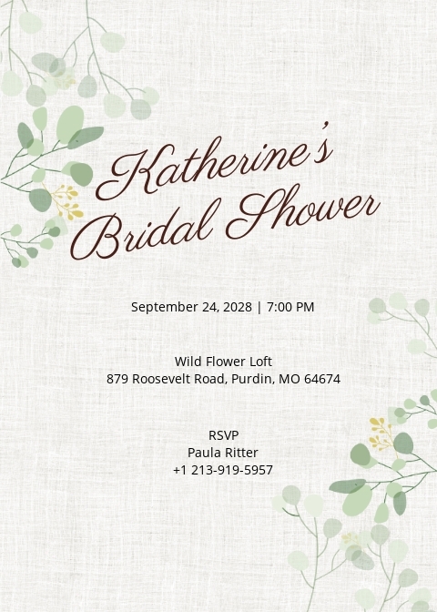 20 FREE Bridal Shower Invitation Templates Customize Download 