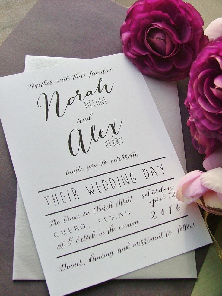 20 Popular Wedding Invitation Wording DIY Templates Ideas 