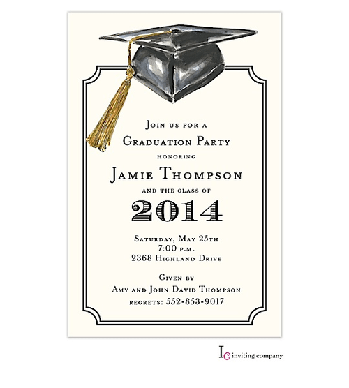 2014 Grad Party Invitation Templates