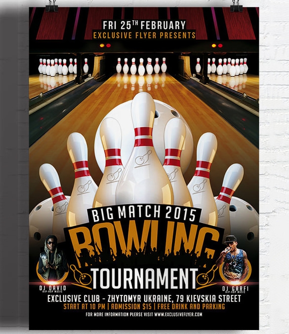 24 Outstanding Bowling Invitation Templates Designs PSD AI