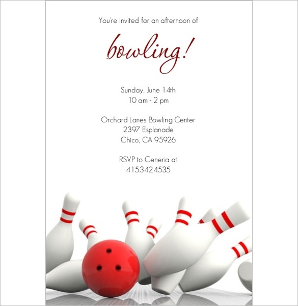 24 Outstanding Bowling Invitation Templates Designs PSD AI