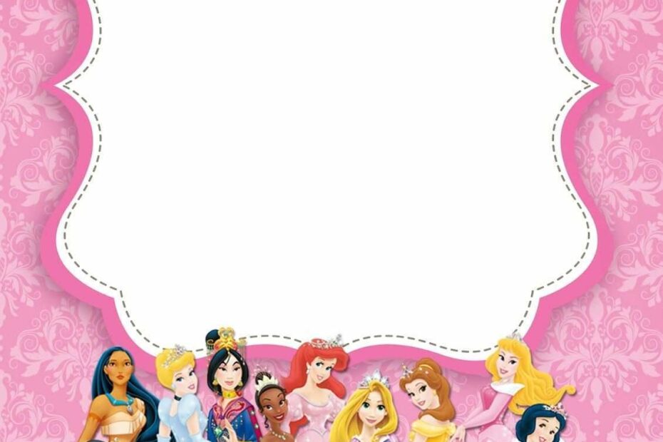 27 Online Disney Princess Birthday Invitation Template Templates For