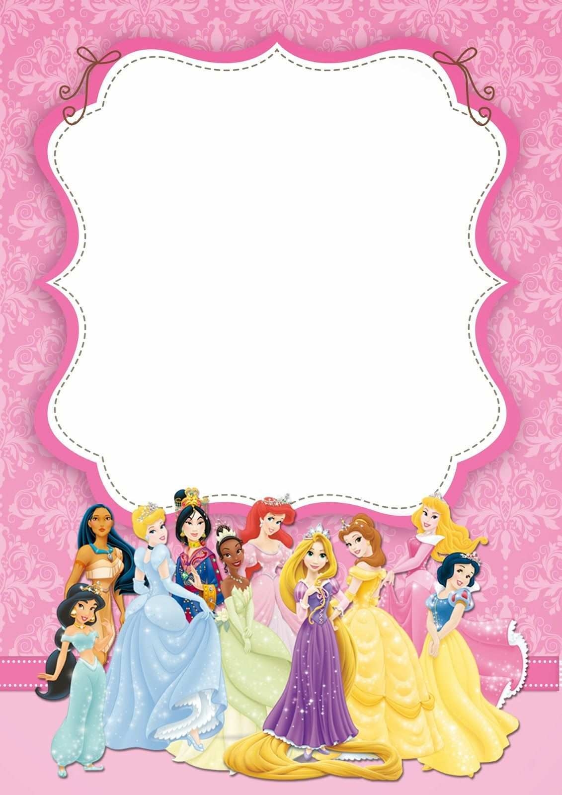27 Online Disney Princess Birthday Invitation Template Templates For 