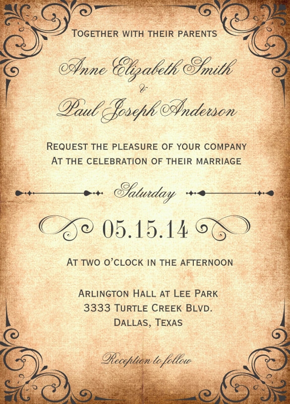 27 Wedding Invitation Wording Templates Free Sample Example Format 