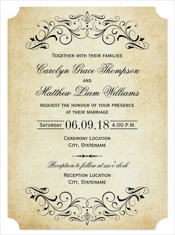 27 Wedding Invitation Wording Templates Free Sample Example Format 
