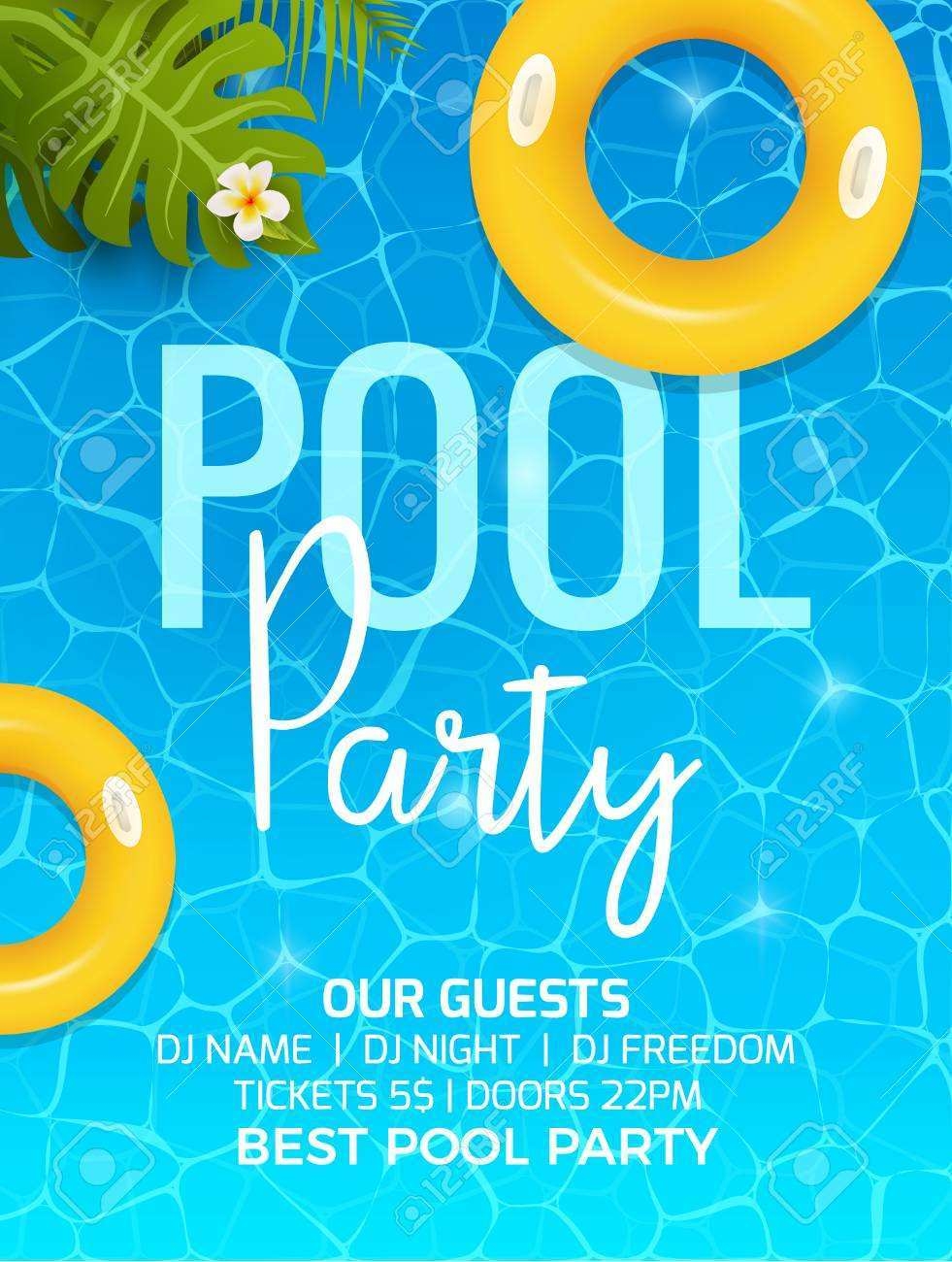 28 Best Swimming Party Invitation Template With Stunning Design By 