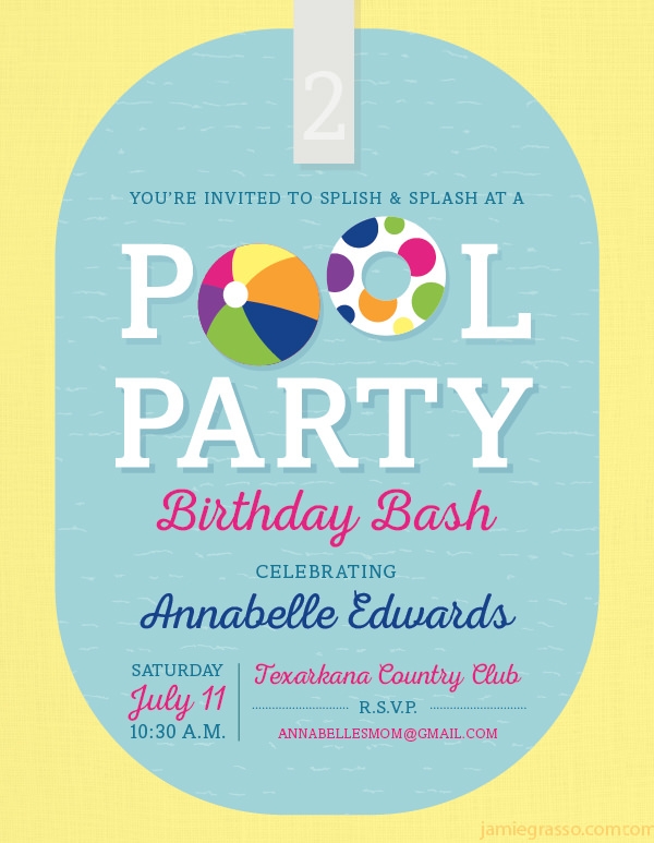 36 Pool Party Invitation Templates PSD AI Word