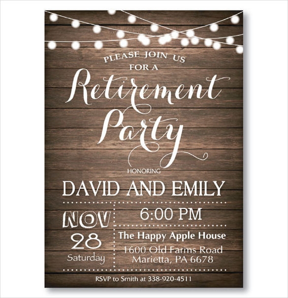 36 Retirement Party Invitation Templates PSD AI Word