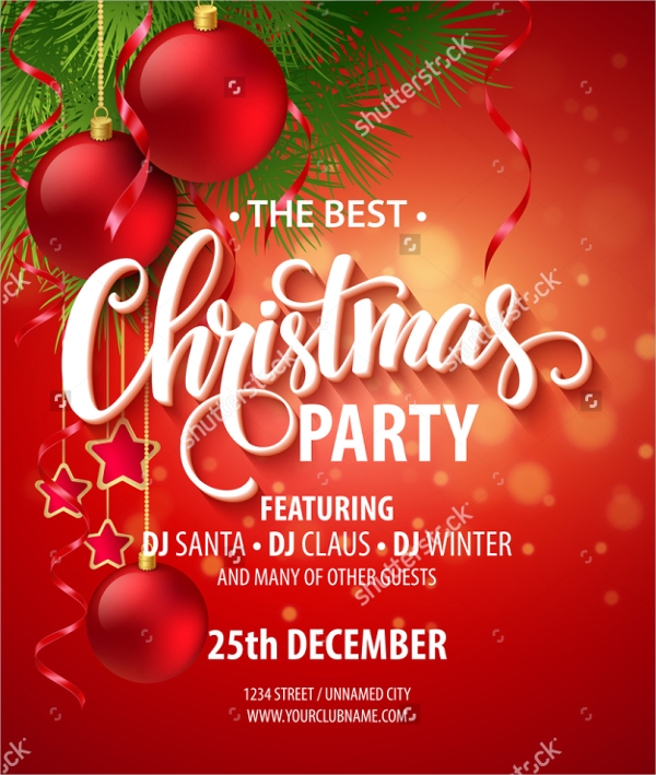 37 Christmas Party Invitation Templates PSD Vector AI EPS