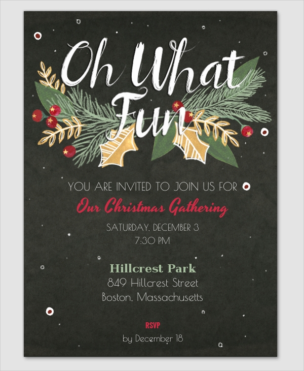 37 Christmas Party Invitation Templates PSD Vector AI EPS