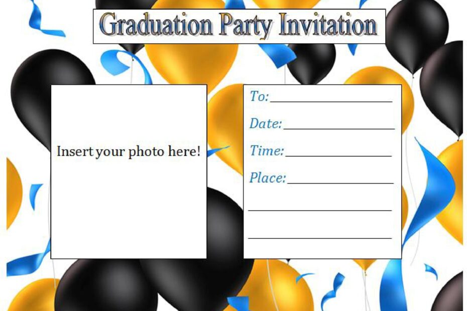 40 FREE Graduation Invitation Templates Template Lab
