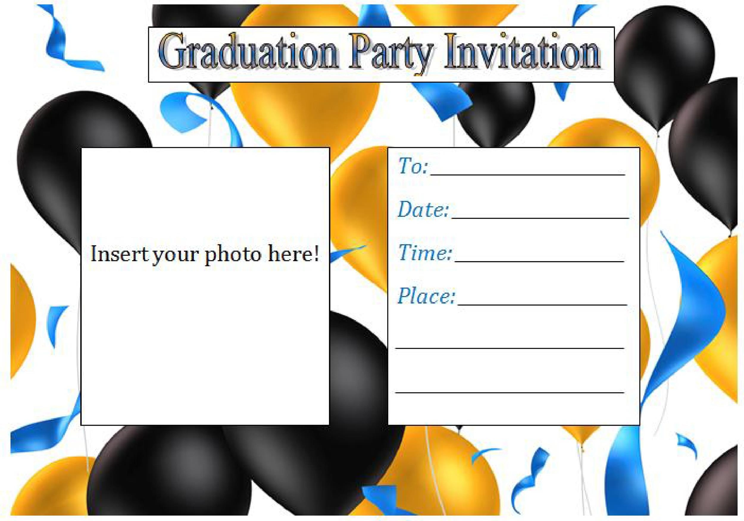 40 FREE Graduation Invitation Templates TemplateLab