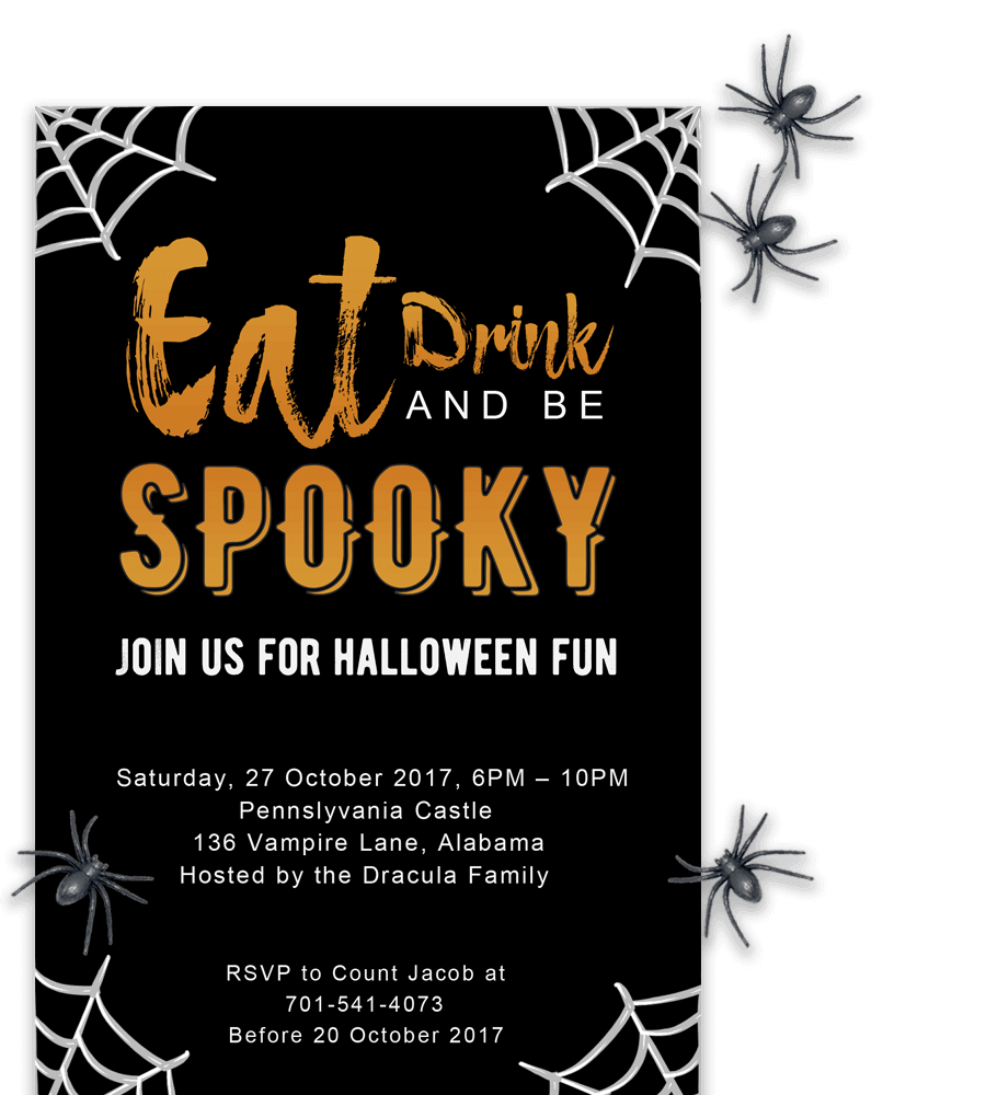41 Halloween Party Invite Template PNG US Invitation Template
