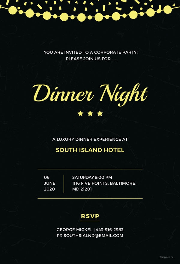 47 Dinner Invitation Templates PSD AI 47 Dinner Invitation Templates PSD AI