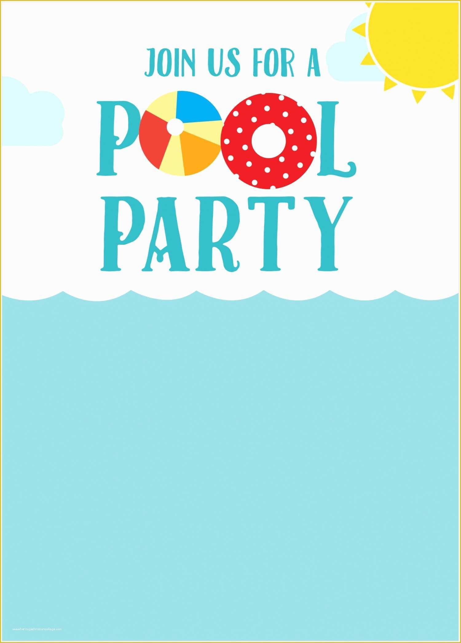 50 Pool Party Invitations Templates Free Heritagechristiancollege