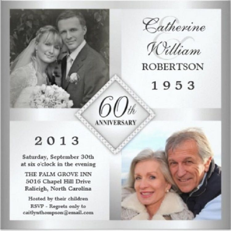 60Th Anniversary Invitations Templates Farm1 fieldagent