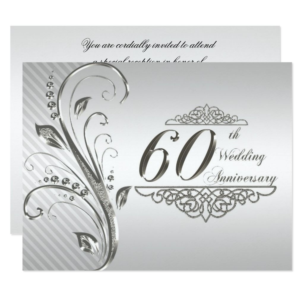 60Th Anniversary Invitations Templates Printable Word Searches