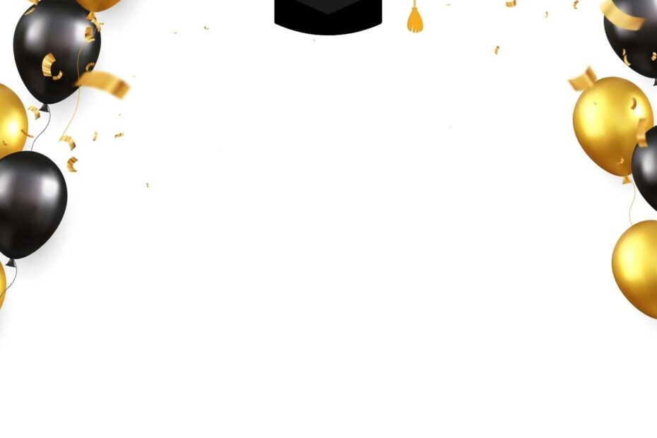 8 Graduation Cap With Gold Sparkle Invitation Tem In 2024