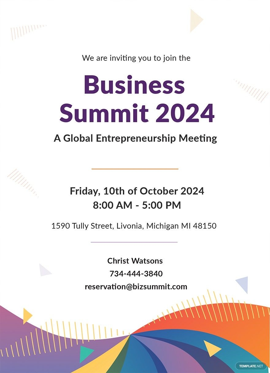 Annual Meeting Invitation Template In Illustrator Publisher Pages 