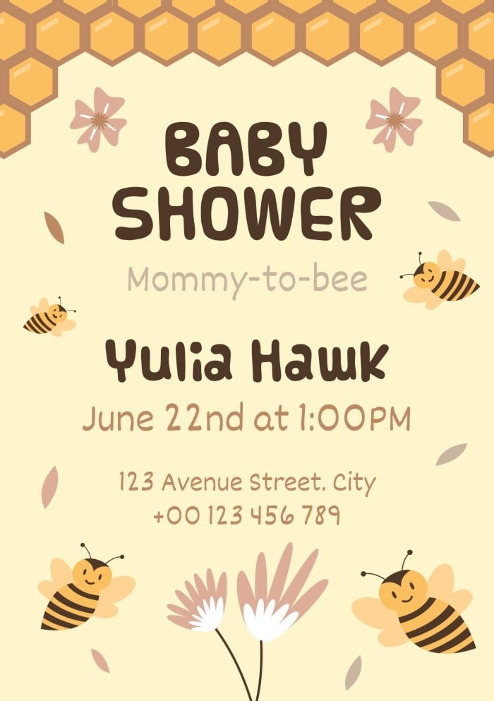 Baby Shower Invitations Free Templates Infoupdate