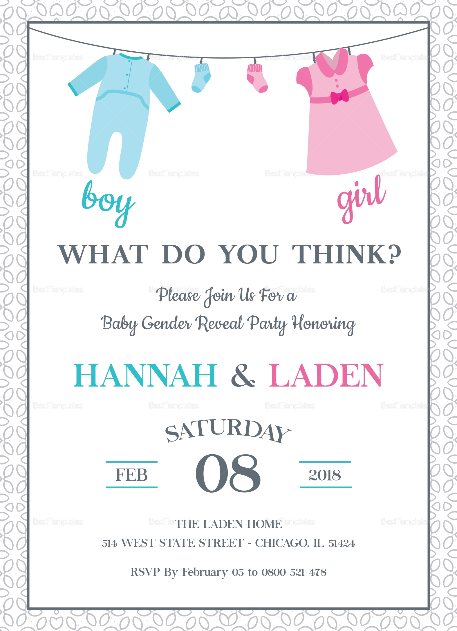 Baby Shower Invite Template Word DocTemplates