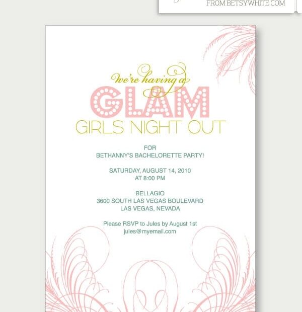 Bachelorette Invitation Template