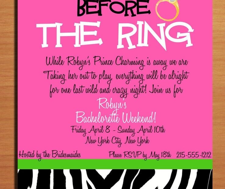 Bachelorette Party Invitation Template