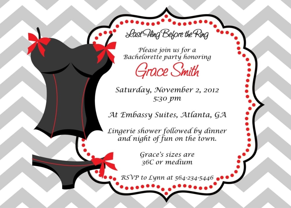 Bachelorette Party Invitation Template Free Download