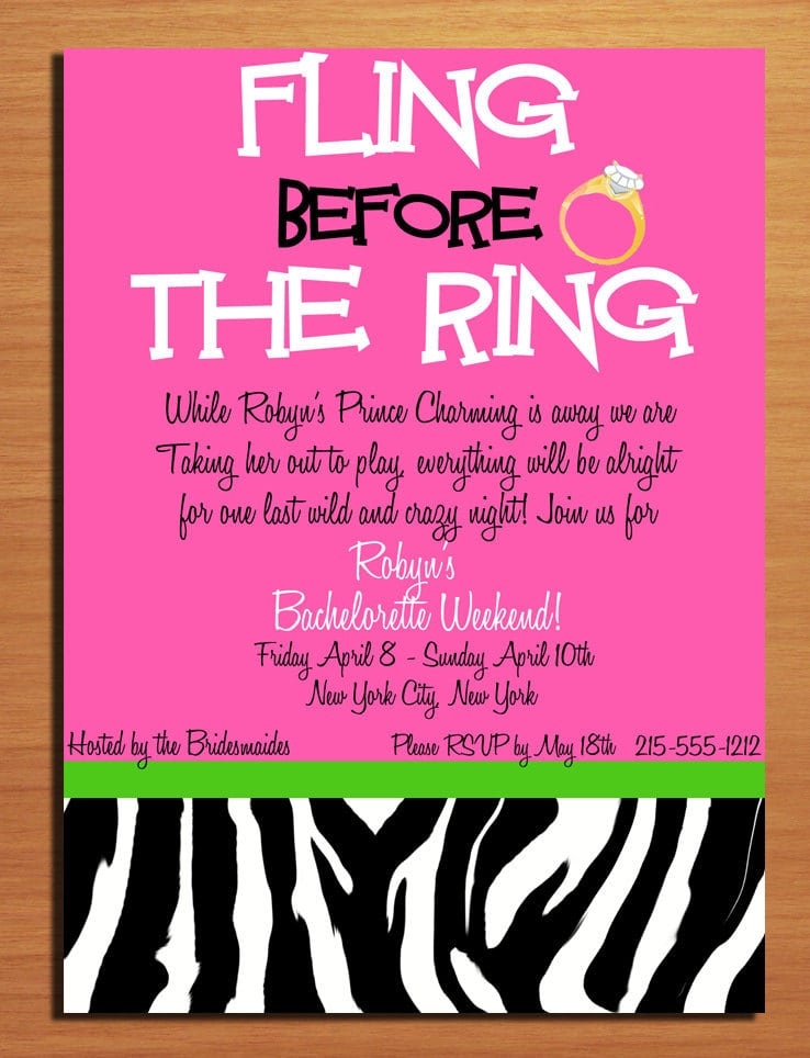 Bachelorette Party Invitation Template