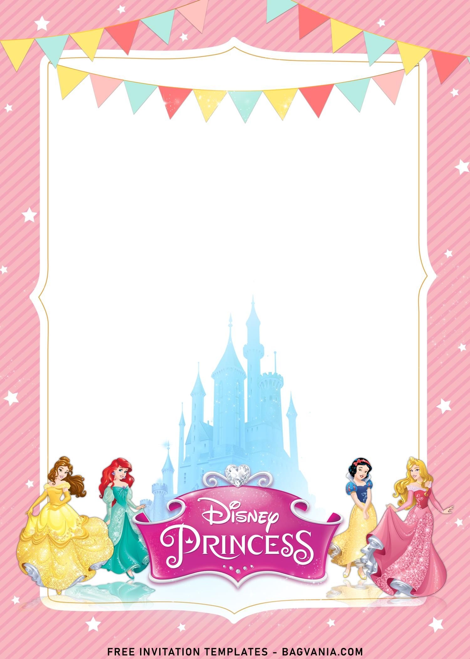 Background Disney Princess Invitation Template Dev onallcylinders