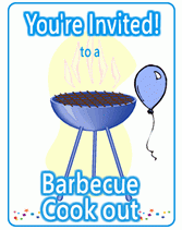 Barbeque Free Printable Party Invitation Template