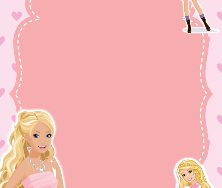 Barbie Birthday Invitation Template