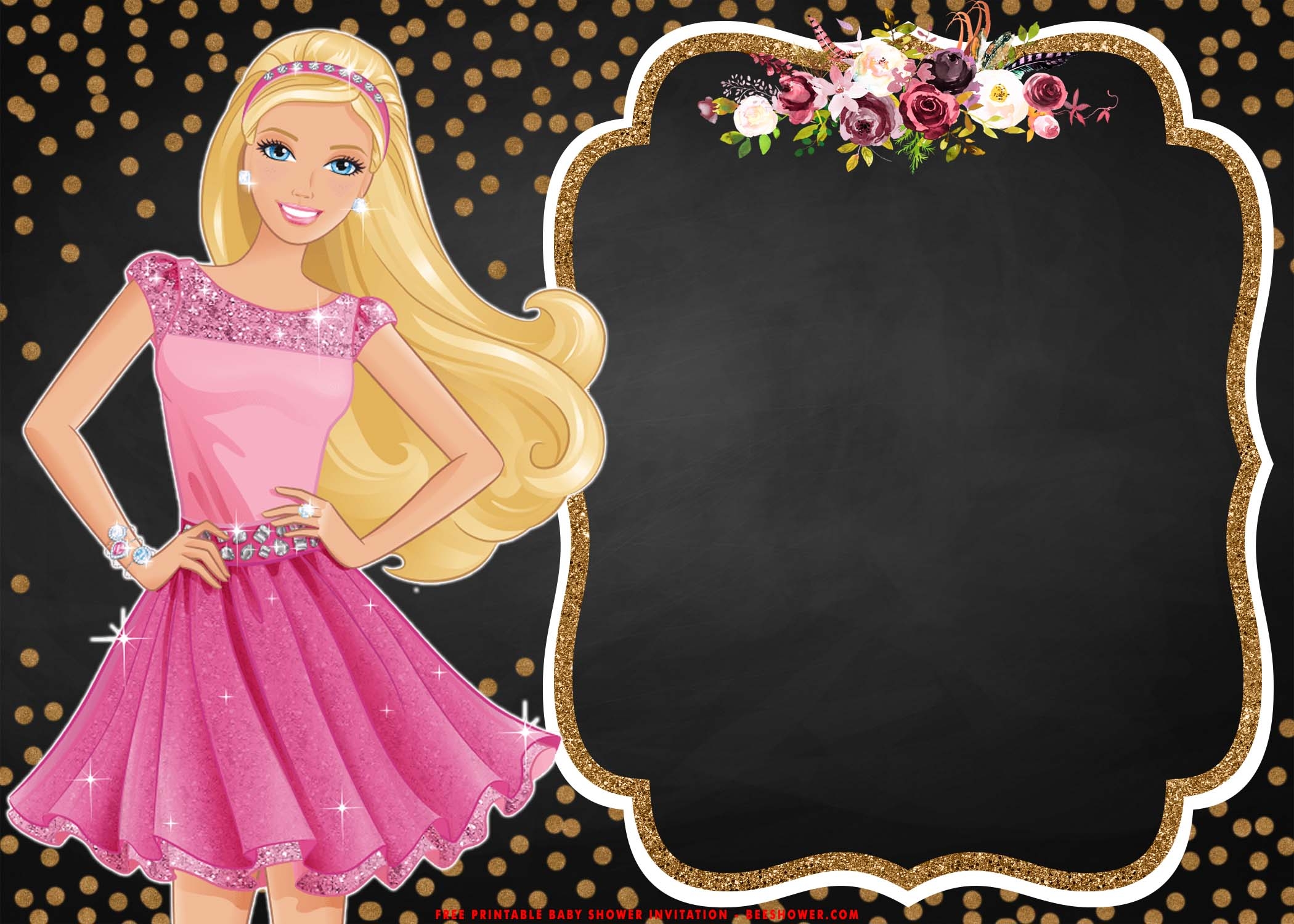 Barbie Invitation Template Barbie Invitation Template