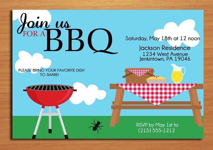 Bbq Invite Template Free