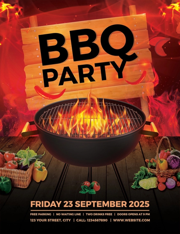 Bbq Invite Template Free