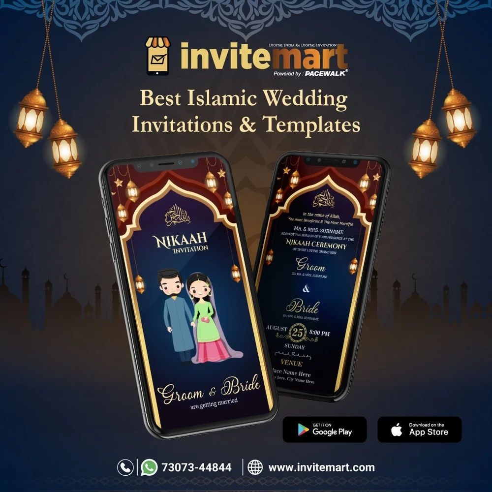 Best Islamic Wedding Invitation Templates At 499 piece Wedding 