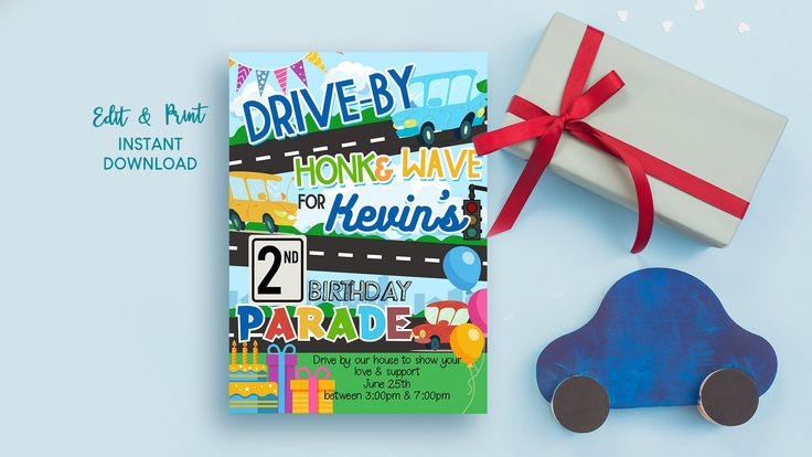 Birthday Invitation Template Editable Invitation Template Etsy 