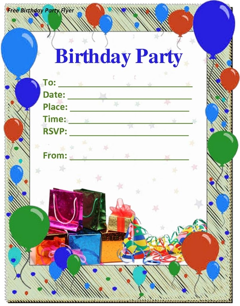 Birthday Invite Templates Printable Word Searches