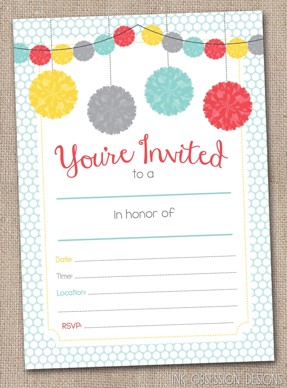 Birthday Party Invitation Blank Template Free Printab Vrogue co
