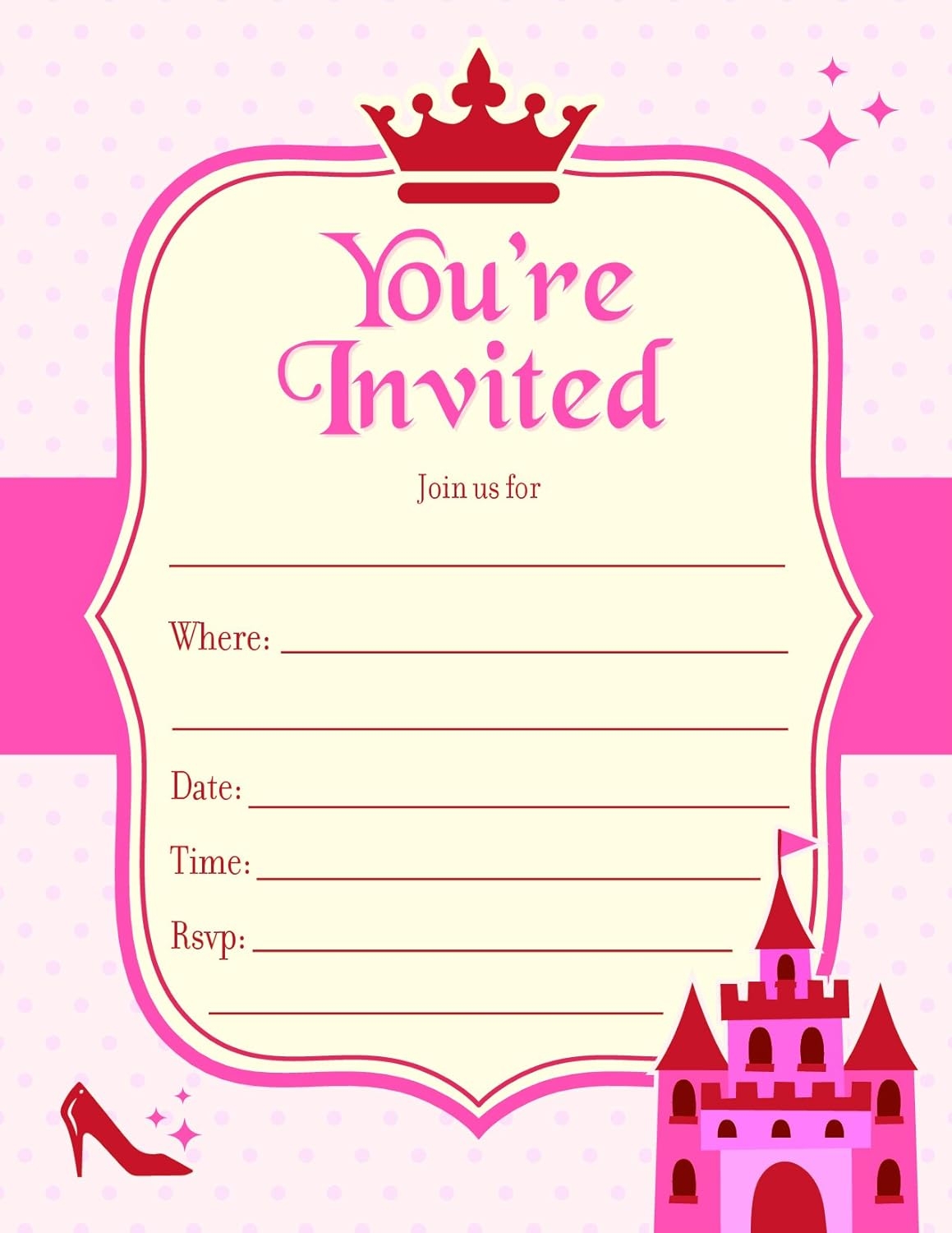 Birthday Party Invitation Template Blank Birthday Par Vrogue co